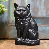 Black Cast iron Persian Cat door stop Black Cast iron Persian Cat door stop