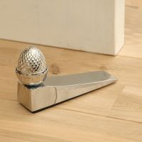 bright chrome finish acorn door wedge