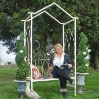 2 Seater cottage garden rose arch and arbour seat