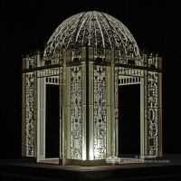 "The Royal Alexandria" Wrought Iron Pavilion Lit Up at Night