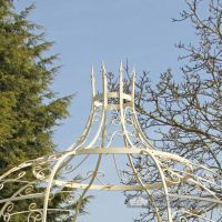 Patio metal gazebo, crown finial Patio metal gazebo, crown finial