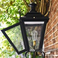 Black Dorchester Lantern on Royale Bracket 95 x 48cm Black Dorchester Lantern on Royale Bracket 95 x 48cm