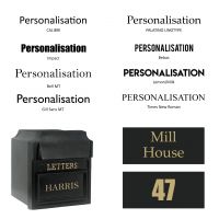 Personalised Font options Personalised Font options
