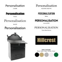 Deluxe Post box customisation options Deluxe Post box customisation options
