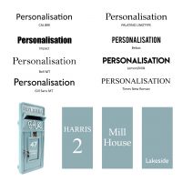  Post Box Personalisation available in selected fonts