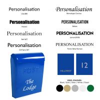 Wall Mounted post box customisation options