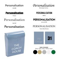 Vinyl Font Personalisation options