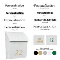 Post box font options