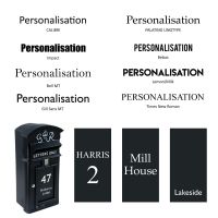 King George Post Box Available in Personalisation in the Following Fonts
