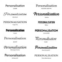 Image of fonts available  Image of fonts available