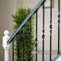 Interior spindles on staircase