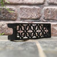 Black cast iron air brick 2.5" x 8.5"