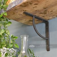 Blacksmith forged iron shelf bracket