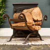 Hunter scroll design log holder