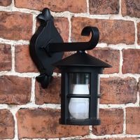 top fix black wall lantern top fix black wall lantern