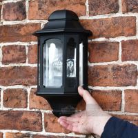 Scale image of flush fit brick wall lantern
