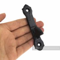 Black Cast Iron Ovate Handle Door Latch
