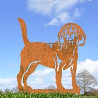 Beagle Silhouette on Display Outside 