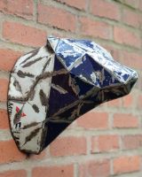 ‘Glacier’ the Bear Head Mount Wall Art mounted on brick wall main image