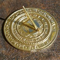beautiful round sundial with sun beautiful round sundial with sun