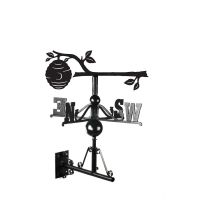 Beehive on Branch Weathervane Finished in Black