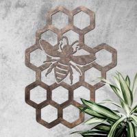 Bee Honeycomb Wall Art in Situ 