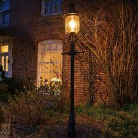"Belgravia" Lamp Post & Lantern Illuminated at Night "Belgravia" Lamp Post & Lantern Illuminated at Night