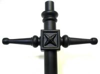 Close-up of the Black Ladder Bars on the Lamp Post