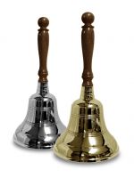 Bright Chrome Hand Bell 165mm dia (6.5")