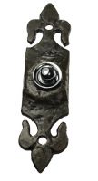 "Bolsover House" Fleur De Lys Iron Bell Push "Bolsover House" Fleur De Lys Iron Bell Push