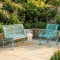 Robust "Chatham" One & Two Seater Park Bench Combo - Green Robust "Chatham" One & Two Seater Park Bench Combo - Green
