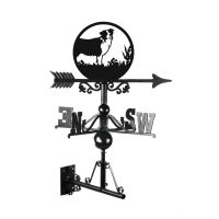 Border Collie Weathervane Mounted Border Collie Weathervane Mounted