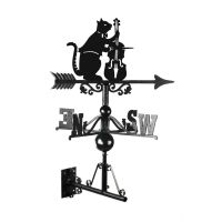 Cat & Fiddle Weathervane Mounted