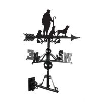 "Game Season" - Three Labradors Weathervane Created From Iron