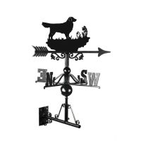 Golden Retriever Weathervane Mounted Golden Retriever Weathervane Mounted
