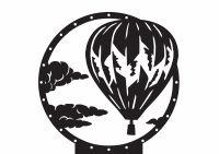 Hot Air Balloon Weathervane Topper Hot Air Balloon Weathervane Topper