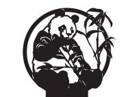 Panda weathervane topper Panda weathervane topper