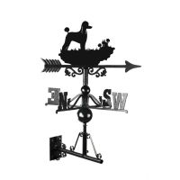 Poodle Weathervane Mounted