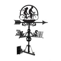 Tandem Bike Weathervane Finsihed in Black Tandem Bike Weathervane Finsihed in Black