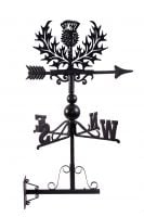 Scottish Thistle Weathervane Finished in a Black Cast Iron Scottish Thistle Weathervane Finished in a Black Cast Iron