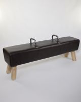 "The Stratford" Iron, Mango Wood & Brown Leather Gym Bench "The Stratford" Iron, Mango Wood & Brown Leather Gym Bench