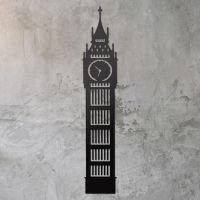 Big Ben Wall Art on a Rustic Grey Wall Big Ben Wall Art on a Rustic Grey Wall