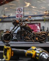 Recycled Metal Motorbike Sculpture - 15cm Recycled Metal Motorbike Sculpture - 15cm