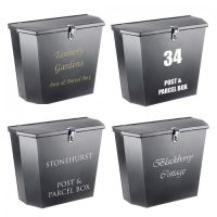 Personalised Example of the "Billingsgate" Large Secure Parcel Box Personalised Example of the "Billingsgate" Large Secure Parcel Box