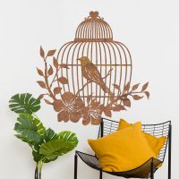Bird Cage Wall Art in Situ in the Home Bird Cage Wall Art in Situ in the Home