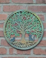 Bird Watching Cats Silhouette Garden Wall Art main