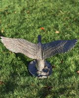 Birds Eye View Of Cast Aluminum Flying Duck Garden Sculpture 