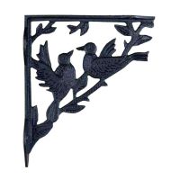 Bird design iron shelf bracket 22cm x 15cm