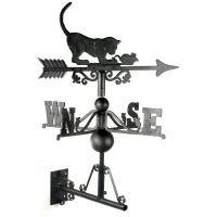 Cat & Mouse Weathervane on the Universal Bracket Vertically
