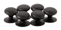 “Chanterelle” Black 25mm Cabinet Knobs “Chanterelle” Black 25mm Cabinet Knobs